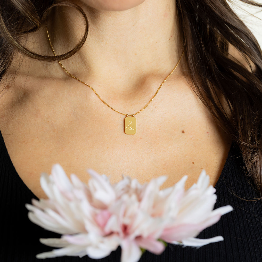 Halskette "Ich bin dankbar."