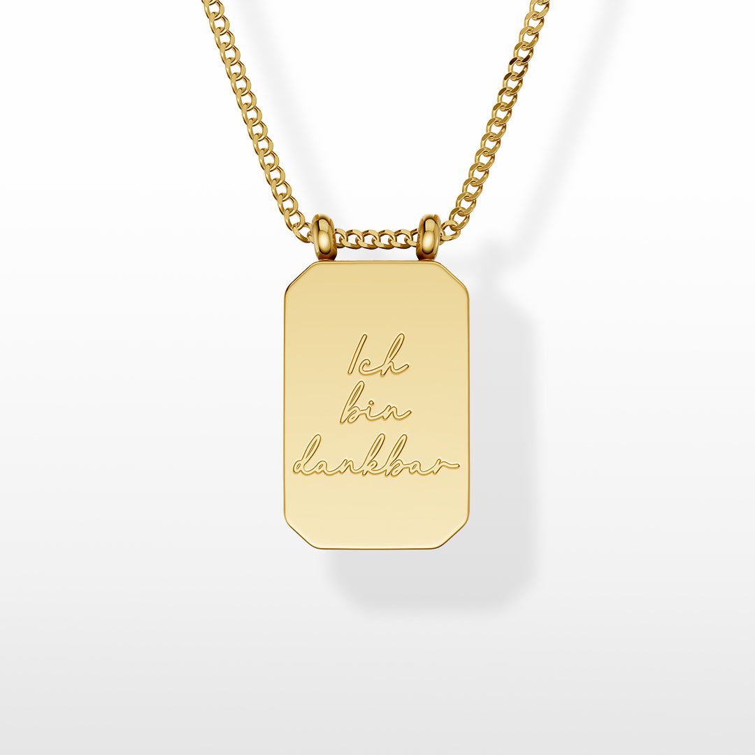 Halskette "Ich bin dankbar."
