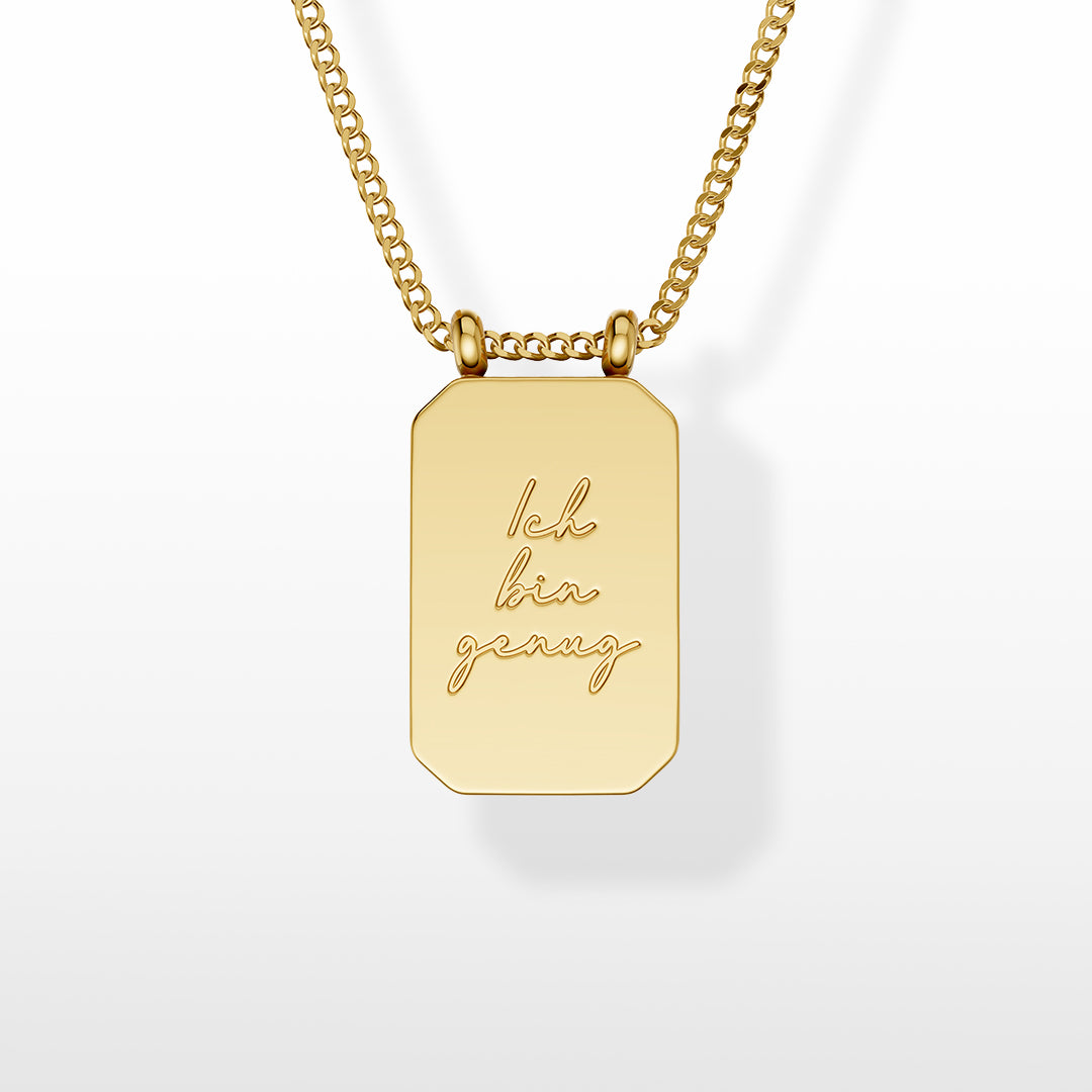 Halskette "Ich bin genug."