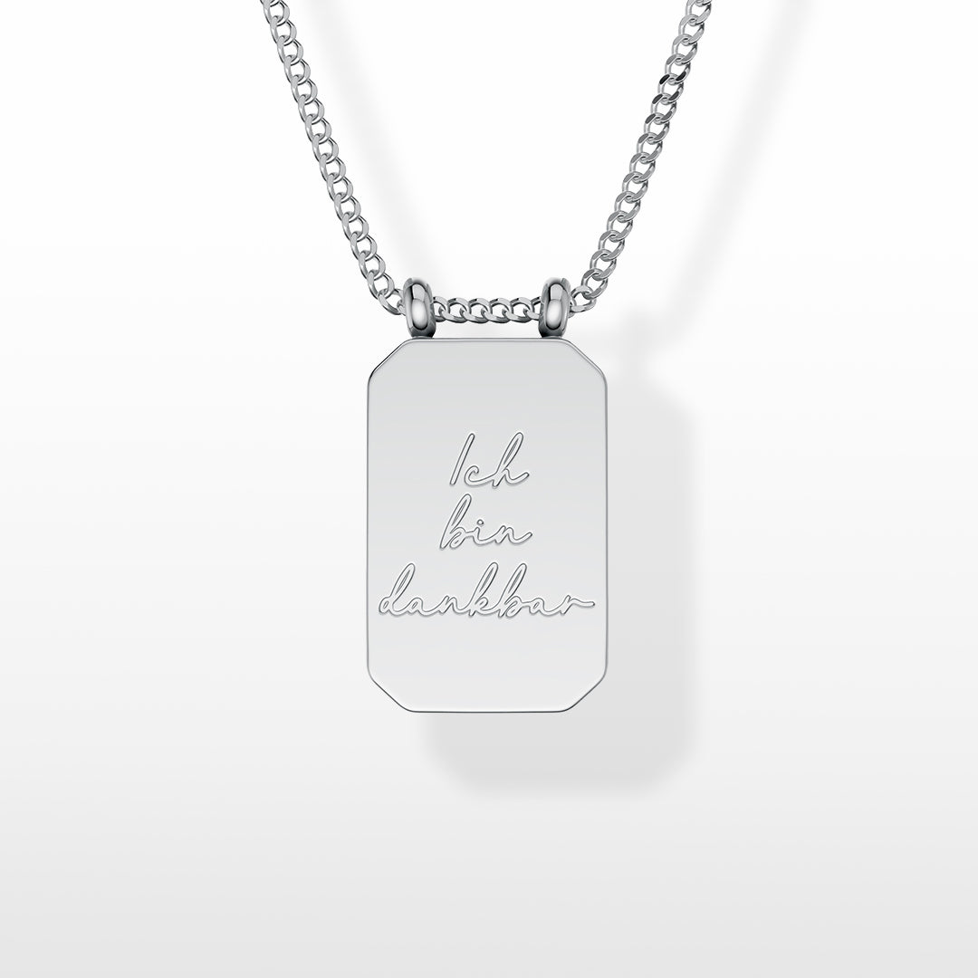 Halskette "Ich bin dankbar."